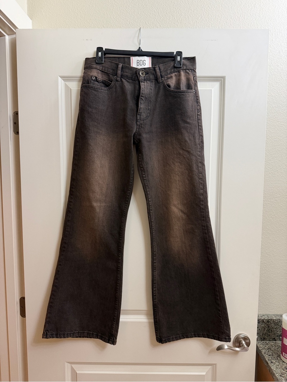Extra Baggy Brown BDG Urban Outfitters Flare Jeans
